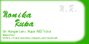 monika rupa business card